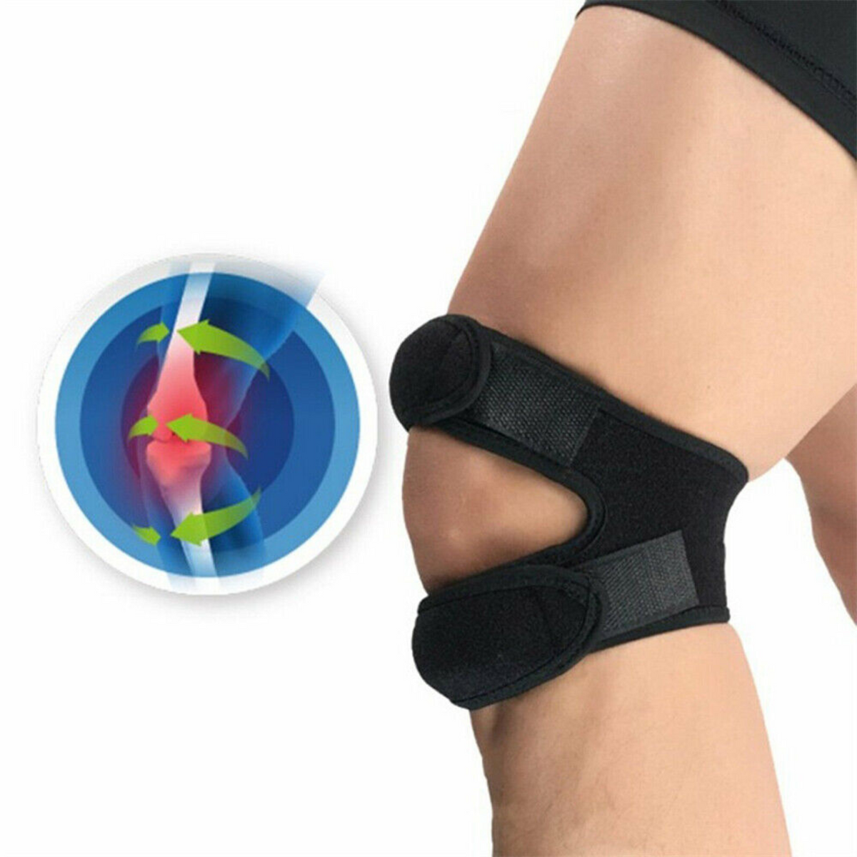 Knee Brace Support Strap Knee Strap Dual Action Open Patella Sports Exercise