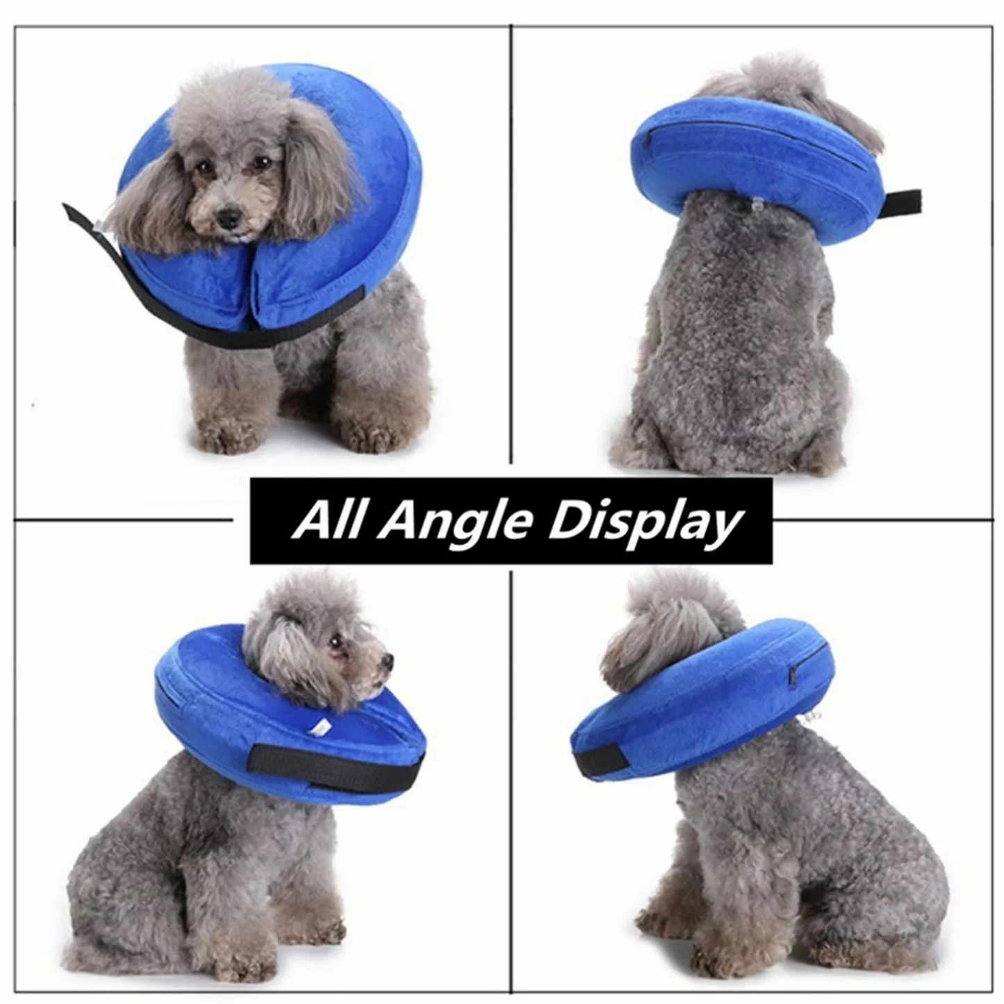 27x27CM Cat Dog Inflatable Wound Medical Soft Healing Collar Cone M