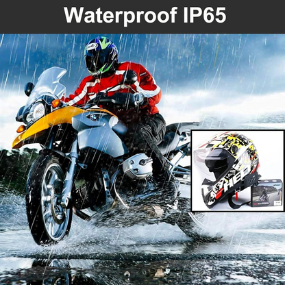 Bluetooth Helmet Headset FM 2PCS 1200M 6 Rider Motorcycle Intercom Communication