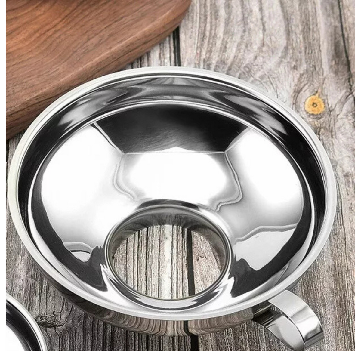 Detachable Mouth Canning Kitchen Stainless Steel Funnel Hopper Filter Small