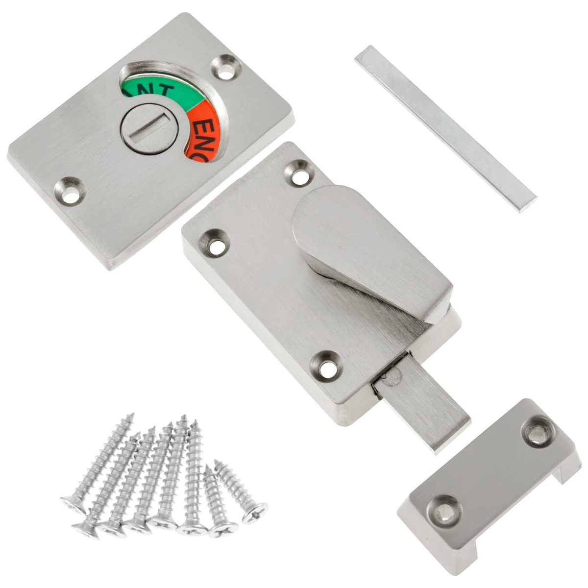 Privacy Door Lock Indicator Stainless Steel Hardware for Bathroom Bedroom Use