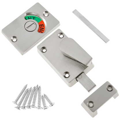 Privacy Door Lock Indicator Stainless Steel Hardware for Bathroom Bedroom Use