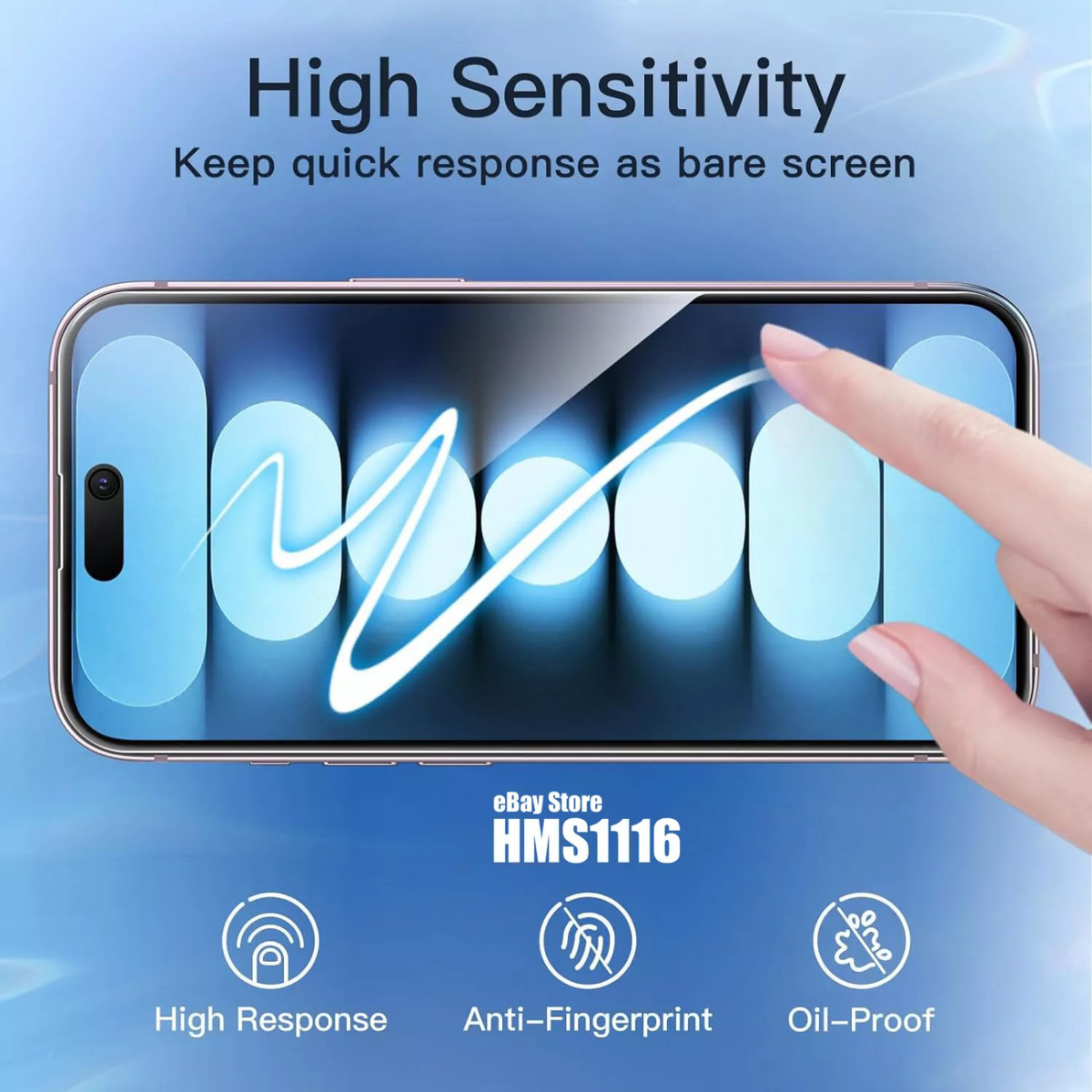 Tempered Glass Privacy Screen Protector 2x Iphone 14 Plus