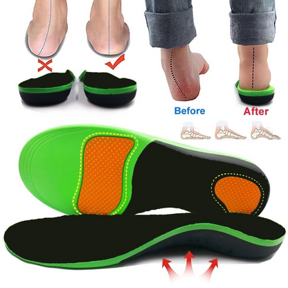 Orthotic Insoles Fasciitis High Plantar Feet Pad Arch Support Flat Foot Insert L