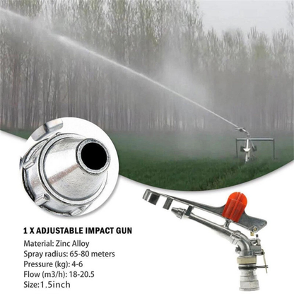 Adjustable 360 Degree Water Sprinkler 1.5 Connection for Irrigation Use