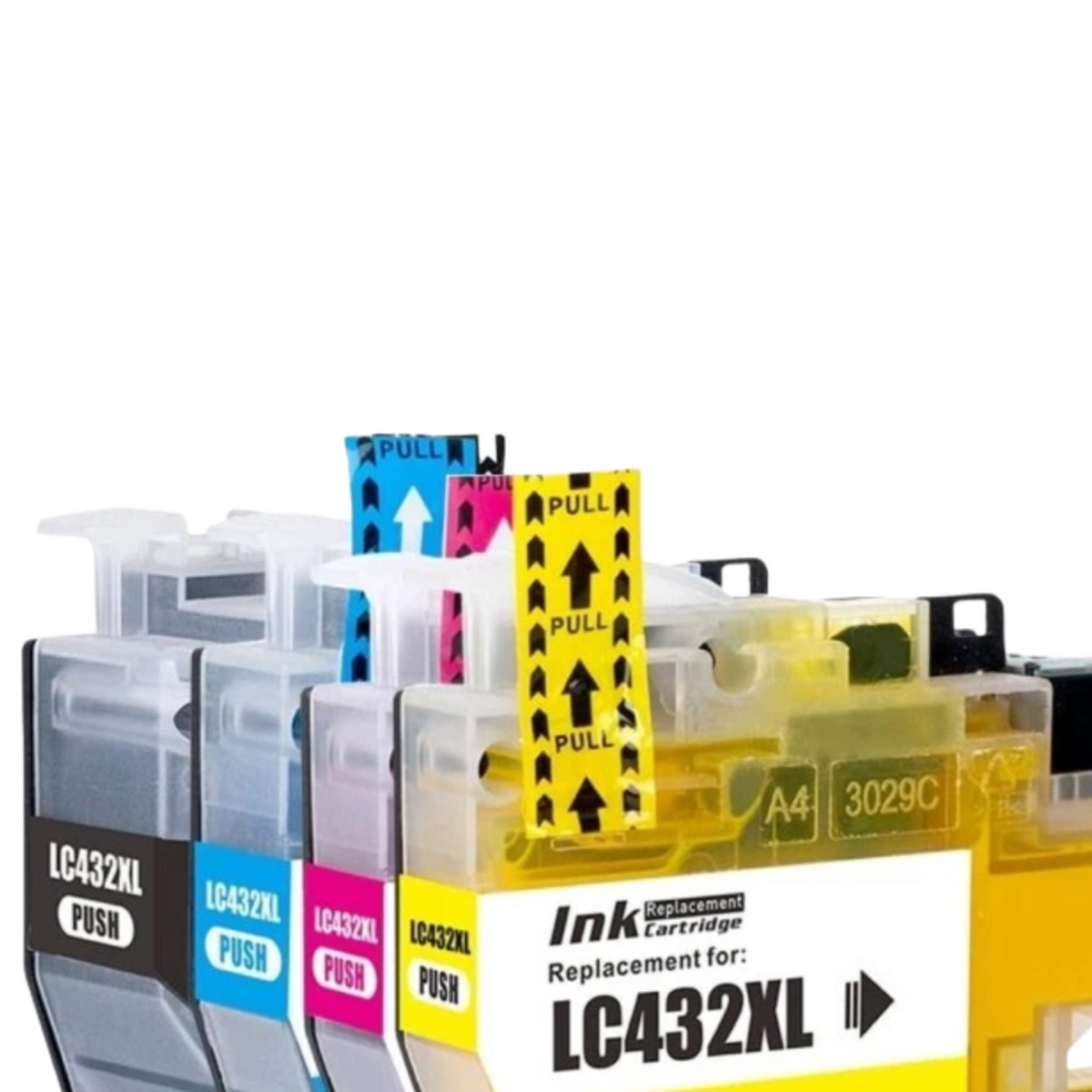 Ink Cartridges Set 5 Pack Compatible Brother LC-432XL High Yield
