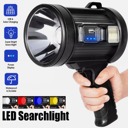 Rechargeable Handheld Torch Work Light 200000 Lm LED Searchlight Spotlight USB