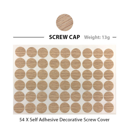 20mm Kitchen Cams Furniture Caps Holes Self Adhesive Screw Cover PC 106