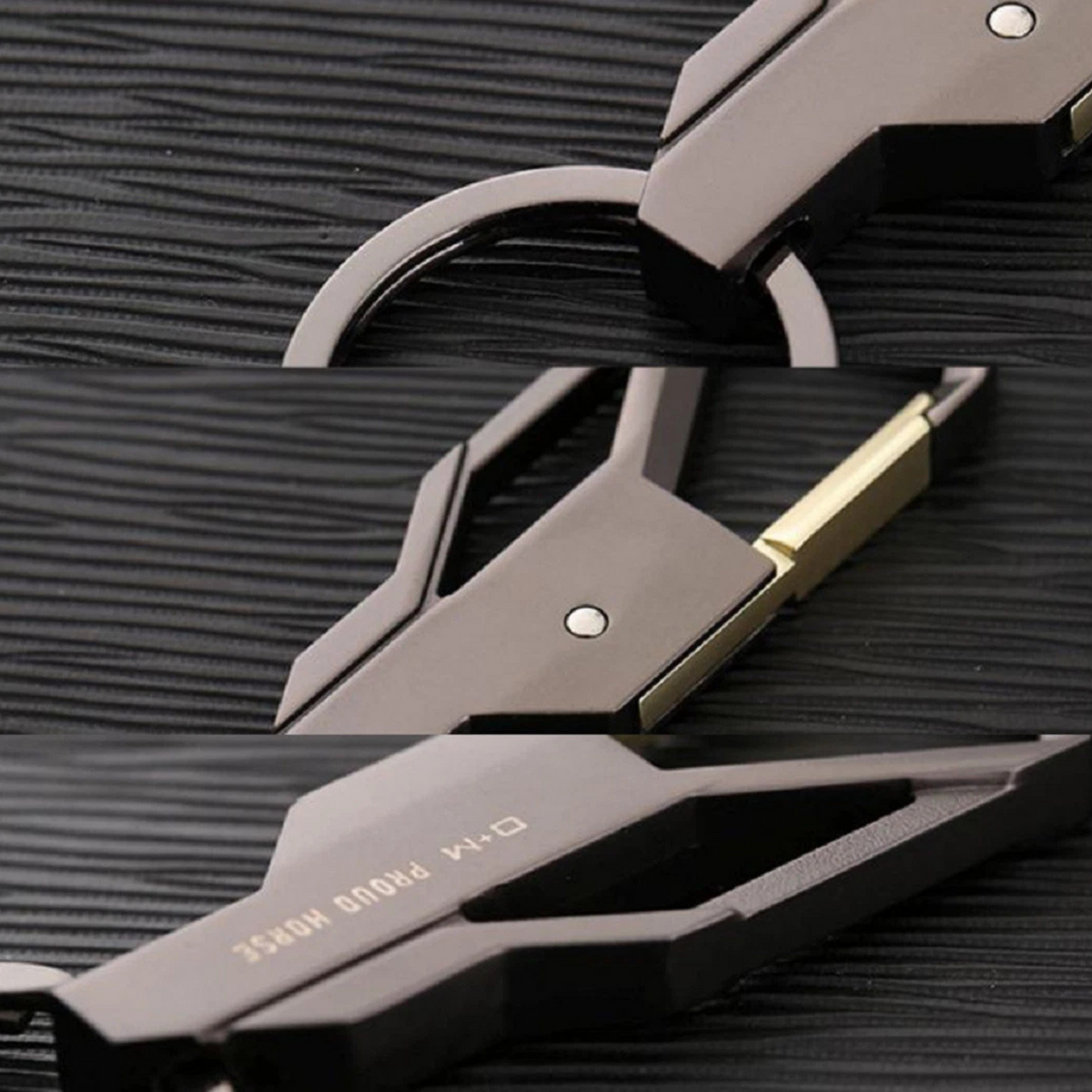 Stylish Metal Car Key Rings Keychain Holder Key Fob Chain Clip Accessory