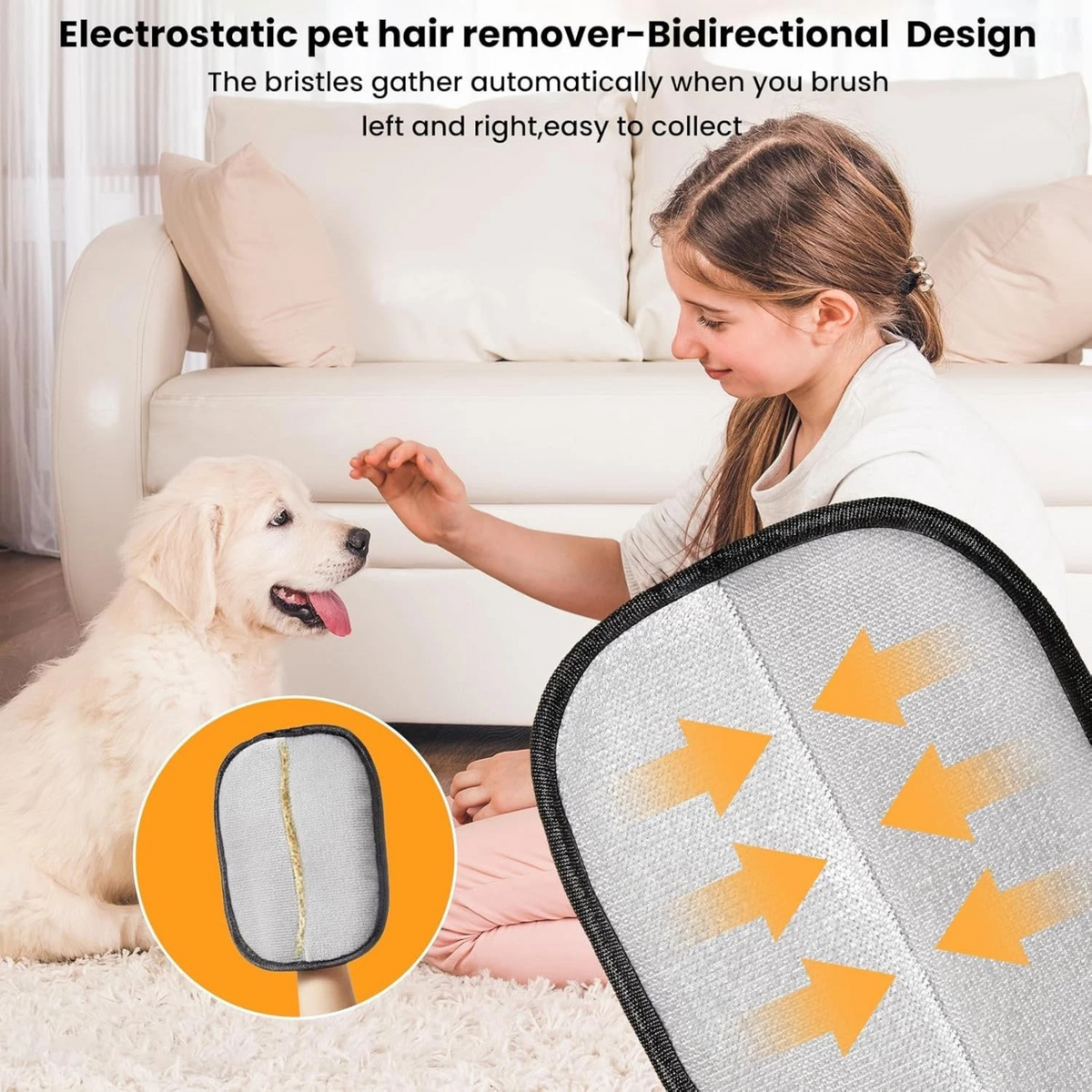 Static Grooming Gloves Pet Dedusting for Easy Hair Removal 1x Comfortable Use