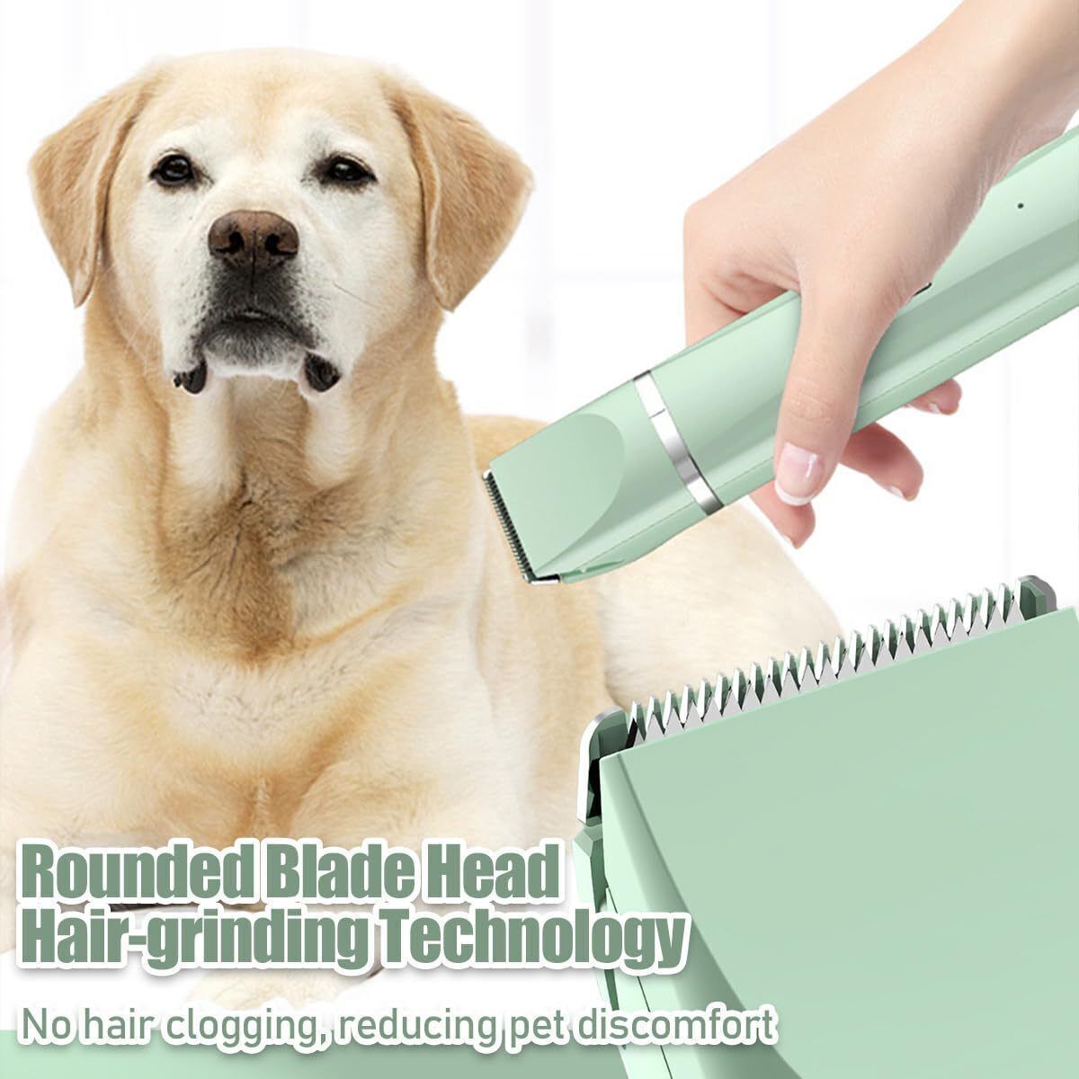 Grooming Kit Pet Electric Shaver Professional Trimmer Pet Cat Dog Clippers Green