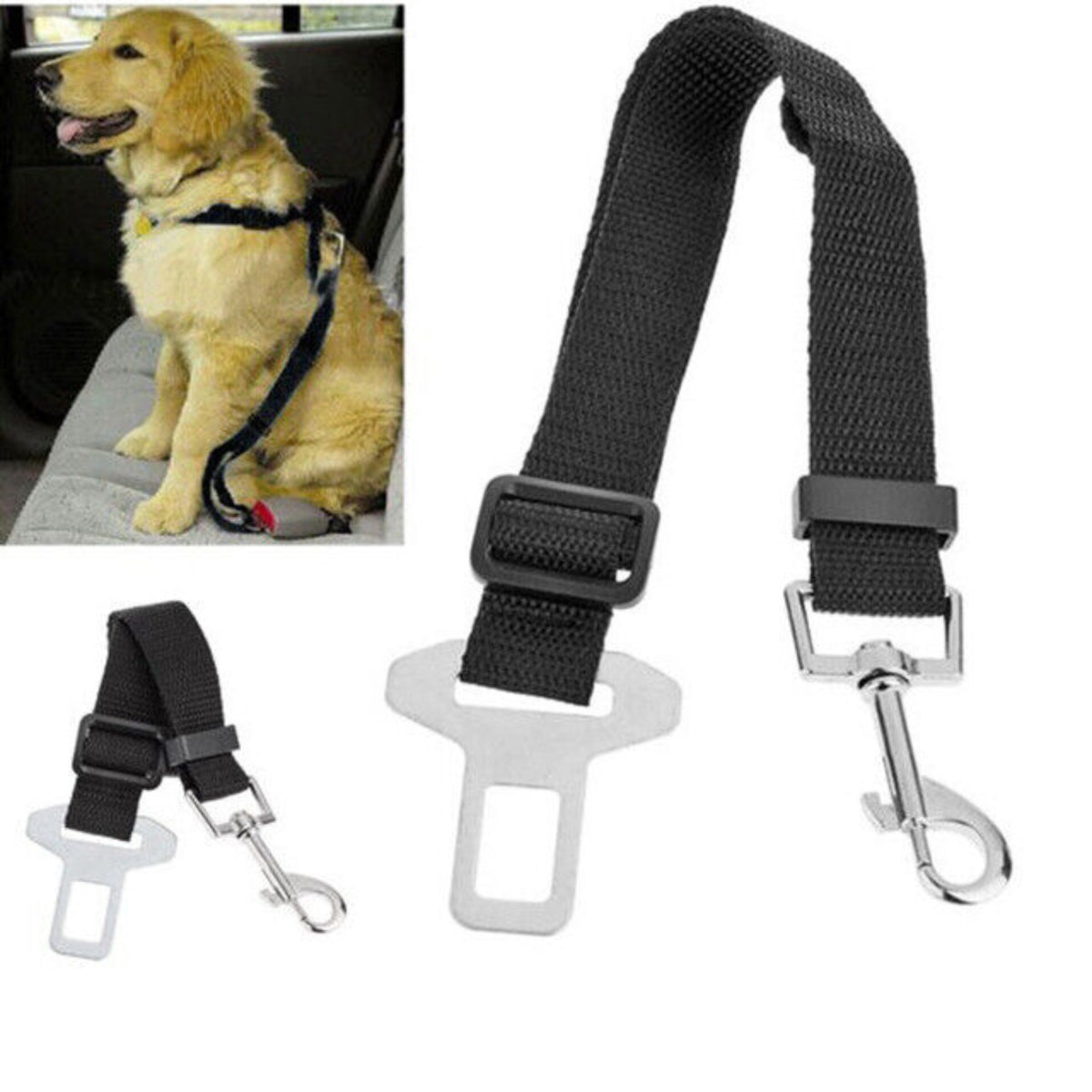 Adjustable Pet Puppy Safety Vehicle Harness Leashes Clip Car Dog Seat Belt
