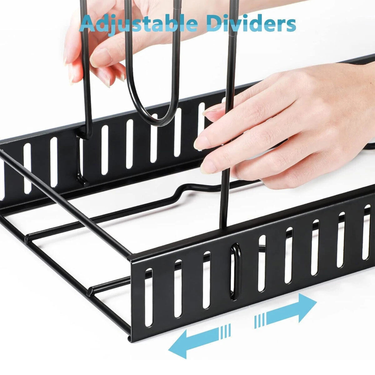 Kitchen Storage Rack Pot Lid Frying Pan Organizer Cabinet Holder Shelf Stand
