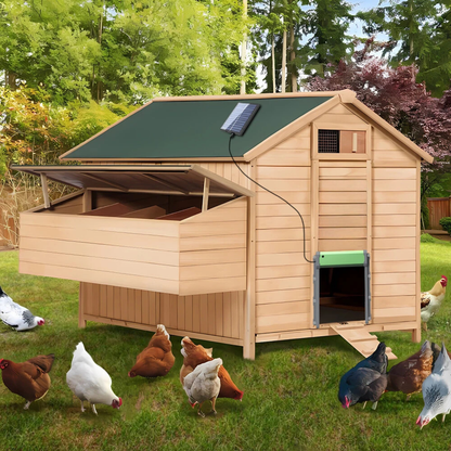 Automatic Chicken Coop Door Solar Powered Poultry Farm Hatch