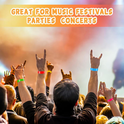 100pcs Paper Tyvek Green Wristbands Festival Party Security Event ID Club Bands
