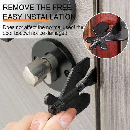 Addalock Safe Lock Portable Door Lock Hotel Home Safety Travel Security Black