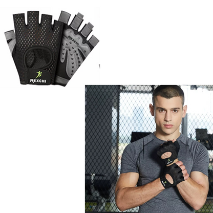 Cycling Crossfit Training Weight Lifting Workout GYM Gloves Black M