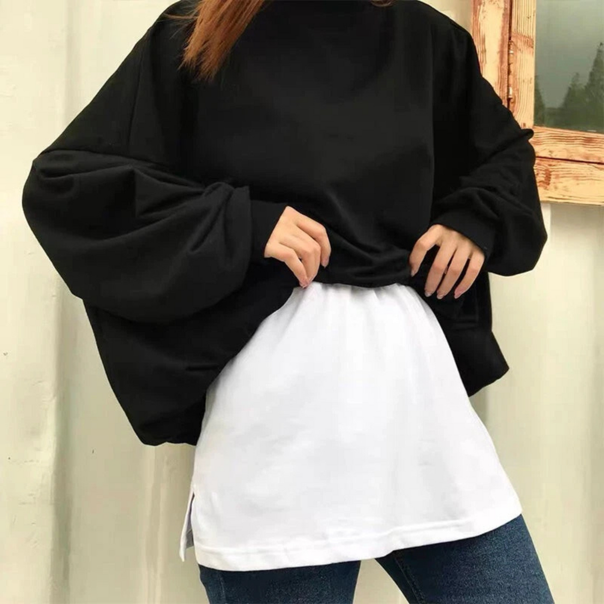 White Shirt Extenders Mini Skirt Adjustable Fashion Hack Accessory