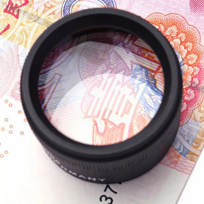 Eye Loupe Magnifier Pocket Jewellers Coin Magnifying Glass Black Jewelry