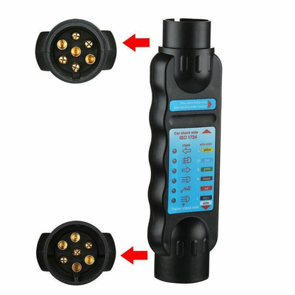 Tow Diagnostic Bar Tool 12V Trailer Plug Socket Electrical Tester Device