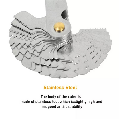 Tap Pitch Inspection Angle 60° Metric 55° Imperial 52 Blades Screw Thread Gauge