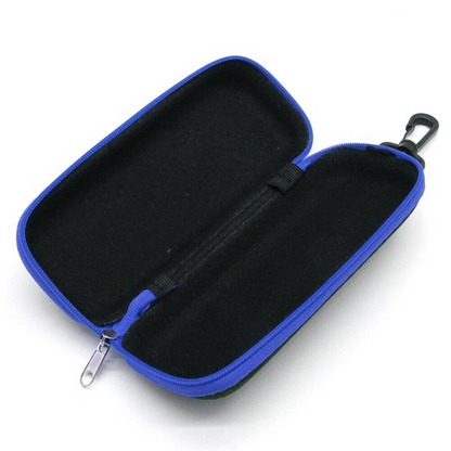 Blue Portable Glasses Protector Eyeglasses Sunglasses Hard Case Box Shell