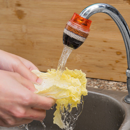 Cartridge Faucet Filter Home Kitchen 5X Tap Water Purifier Carbon Coconut