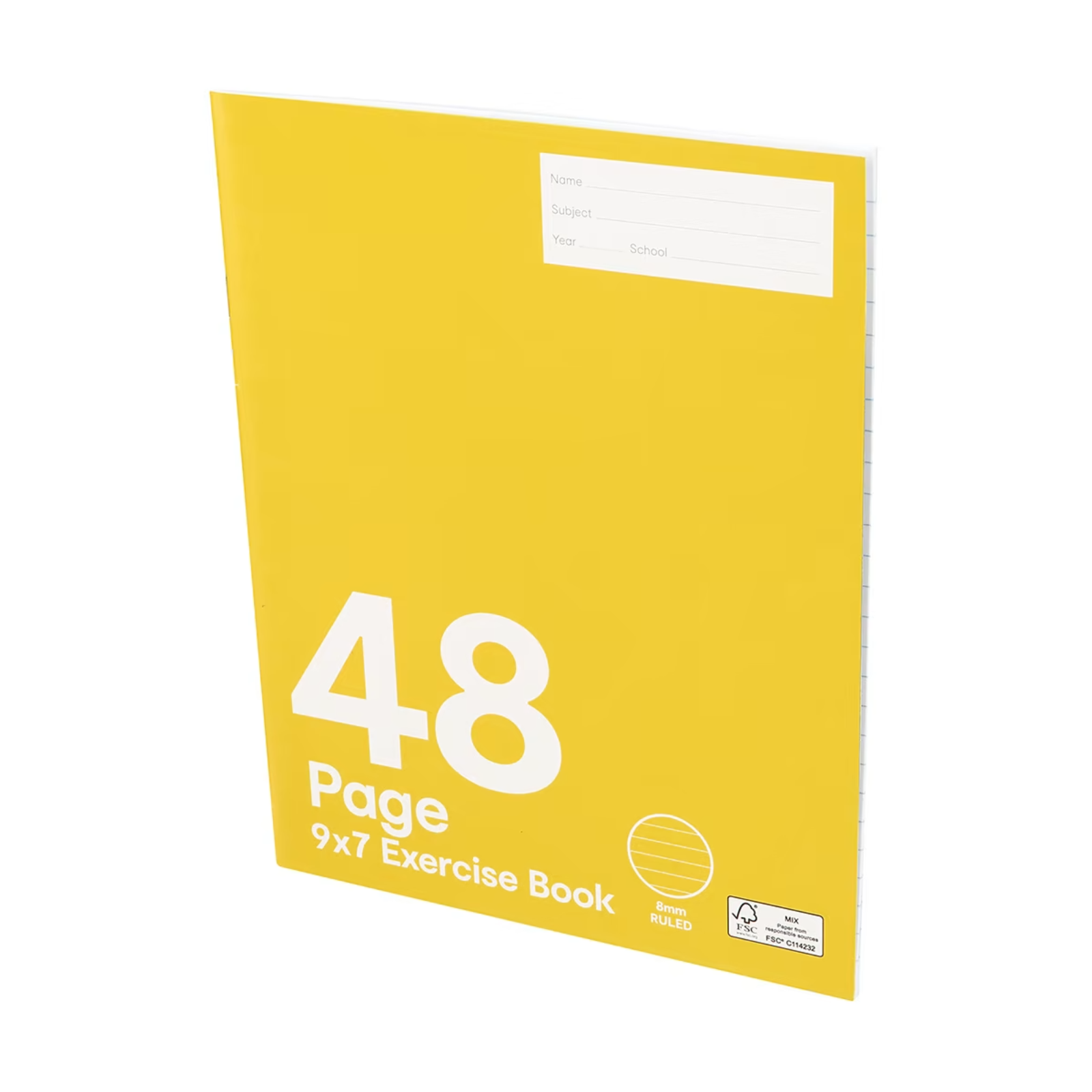 Premium 9x7 Exercise Book: 48 Pages, 55GSM, 8mm Rule – Memory Tech