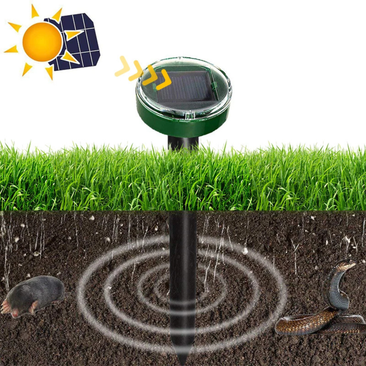 10x Snake Repeller Multi Pulse Gardeon Ultrasonic Outdoor Pest Control
