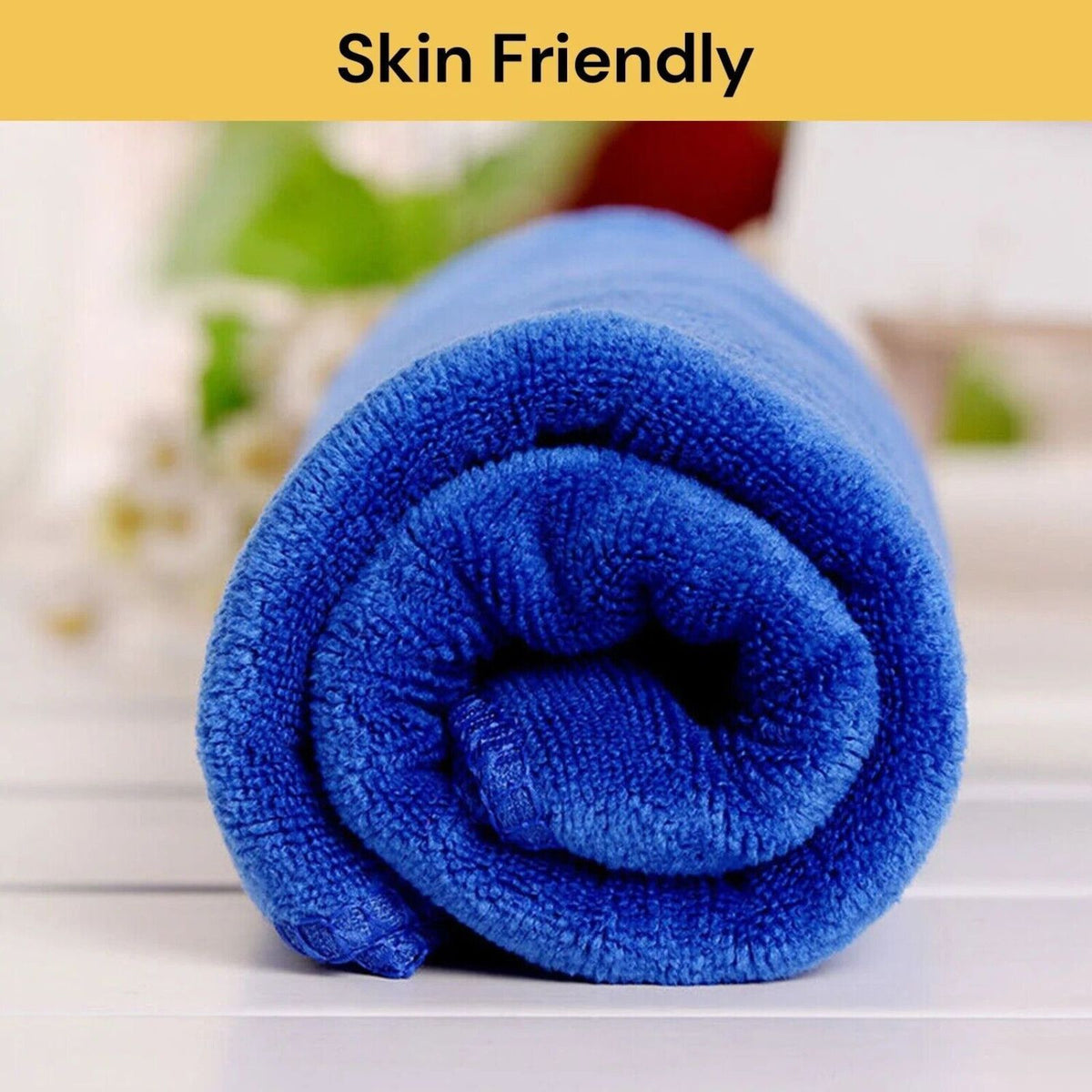 Beach Bath Towel 70x140cm Blue Microfiber Travel Swimming Drying Sport Yoga
