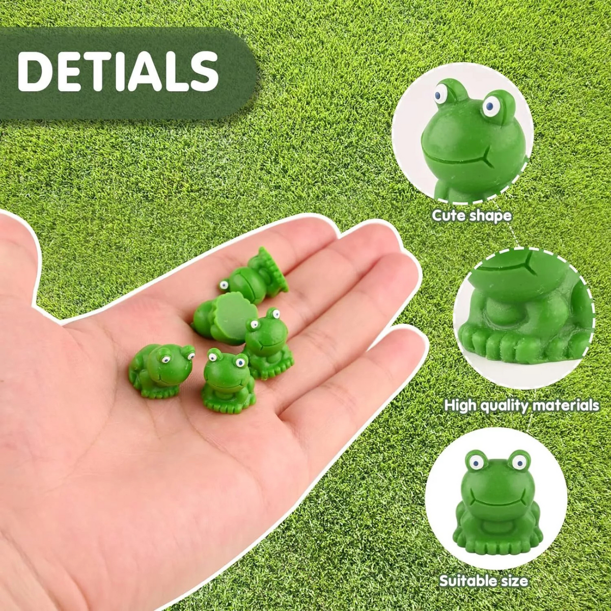 Figurines Miniature Ornaments Mini Frog Fairy Garden Decoration Resin 50x