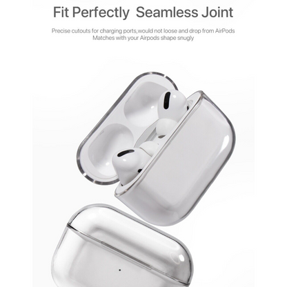 Apple AirPods Pro Gen 2 Case Cover Crystal Clear Silicone Transparent