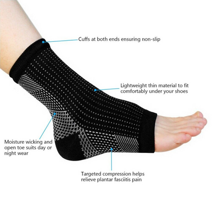 Brace Support Socks Foot Sleeve Socks Achy L XL