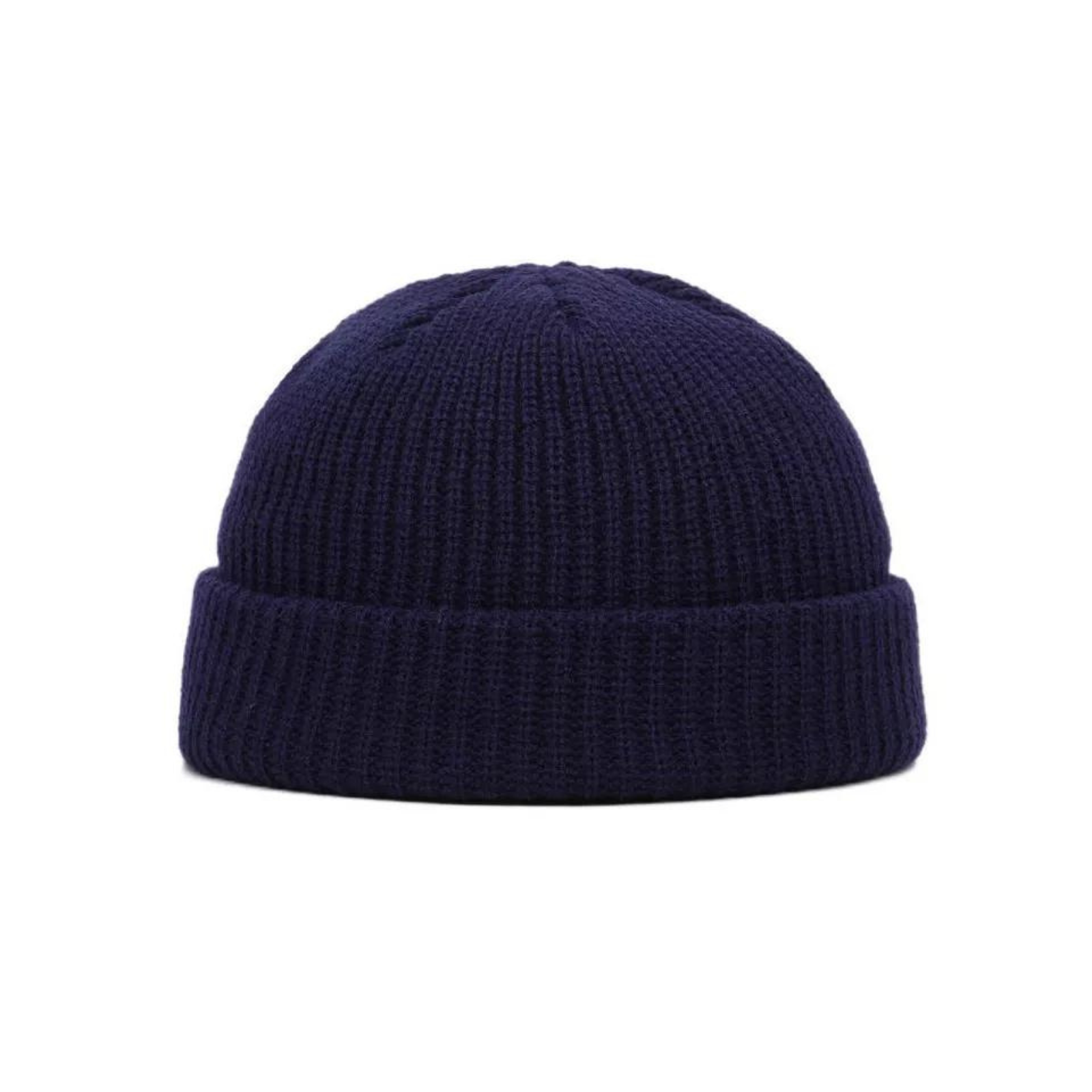 Navy Soft Knitted cap Fashion Beanie Winter Spring Hat Men Women
