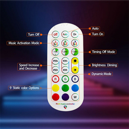 Smart Music Sync APP+Remote Control 156LED Firework Strip Lights Dream Color RGB