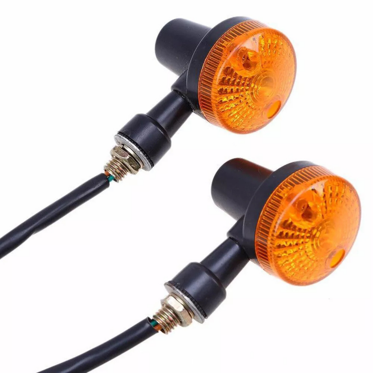 Blinkers Bulb Universal Lamp 4x Motorcycle Turn Signal Lights Amber Indicators