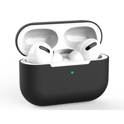 Black Airpods Silicone Case Pro Shockproof Slim Soft Protective Cover Skin Cases