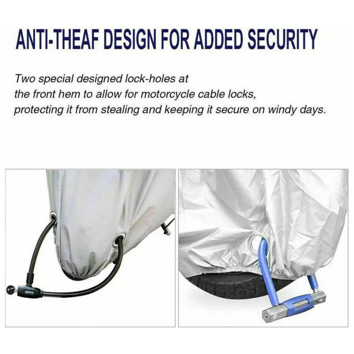 Waterproof Motor Bike Storage Motorcycle Cover Motorbike Cruiser Large