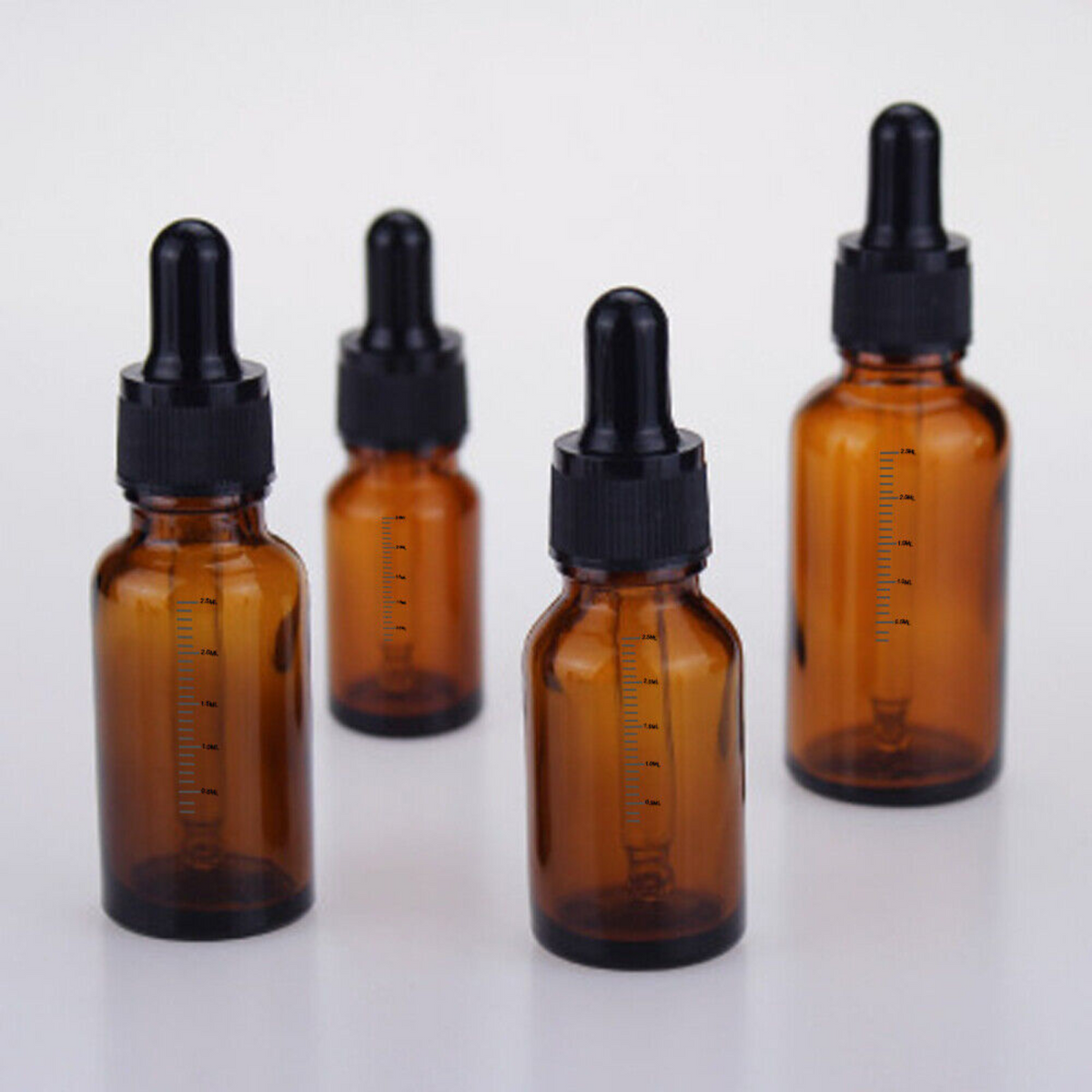 Pipette Essential Oils Bottle Amber Glass Liquid Dropper Reagent Eye 30ML