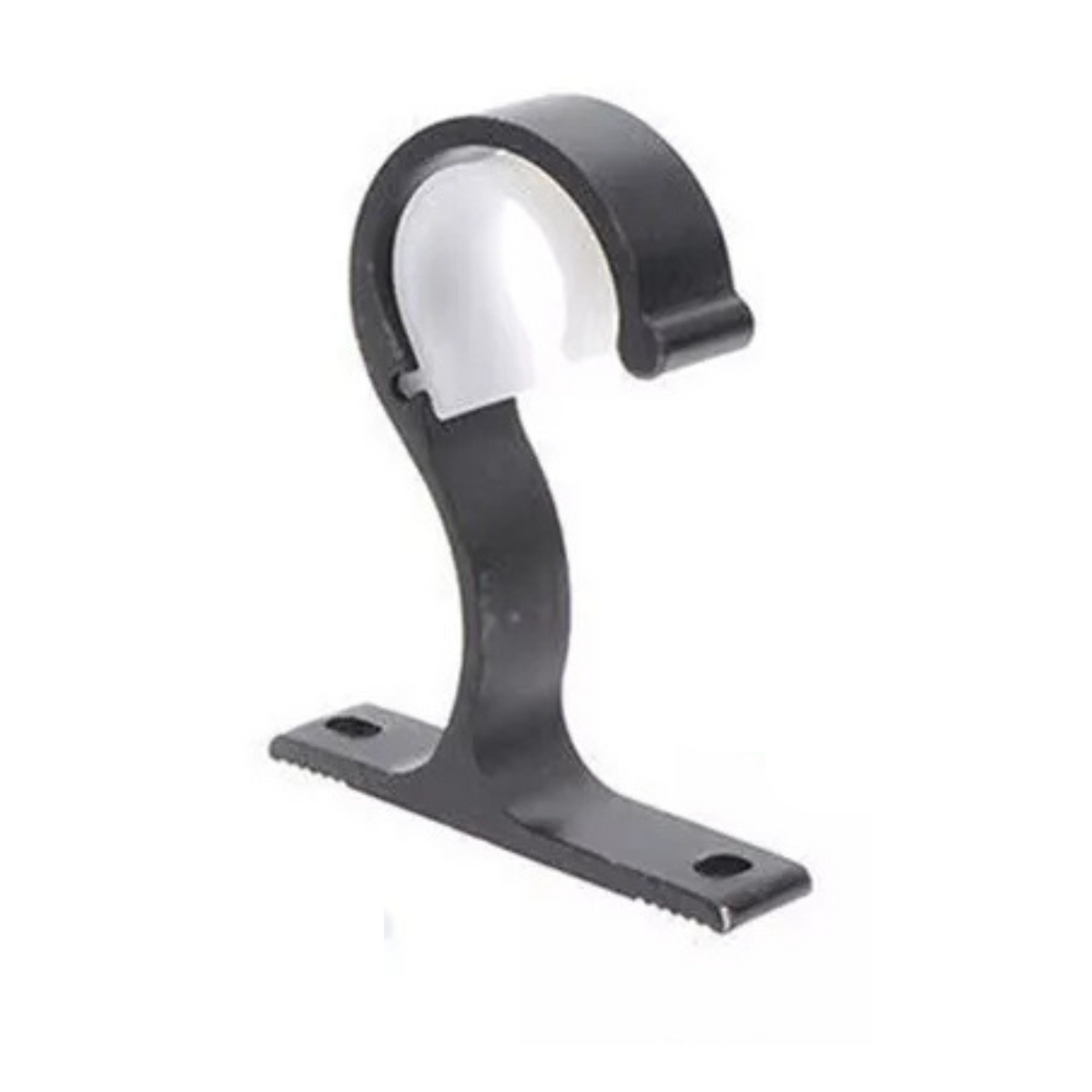 Rod Drapery Bracket Room Window Frame 2X Black Bracket Hang Curtain Hook