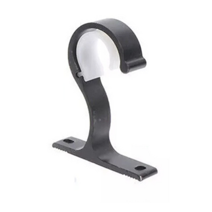 Rod Drapery Bracket Room Window Frame 2X Black Bracket Hang Curtain Hook