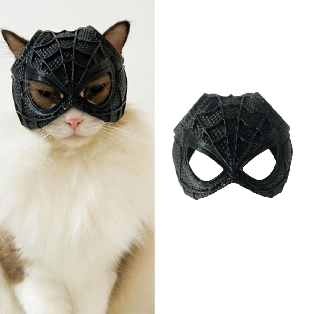 Halloween Bat Cat Avenger Mask Costume Accessory Black