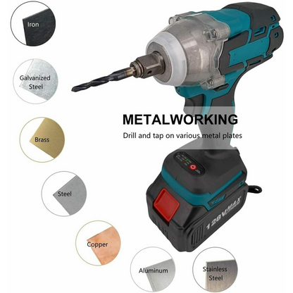 Compound Tapping Set Tool 6x HSS Hex Metric Thread Screw Shank Tap Drill Bits
