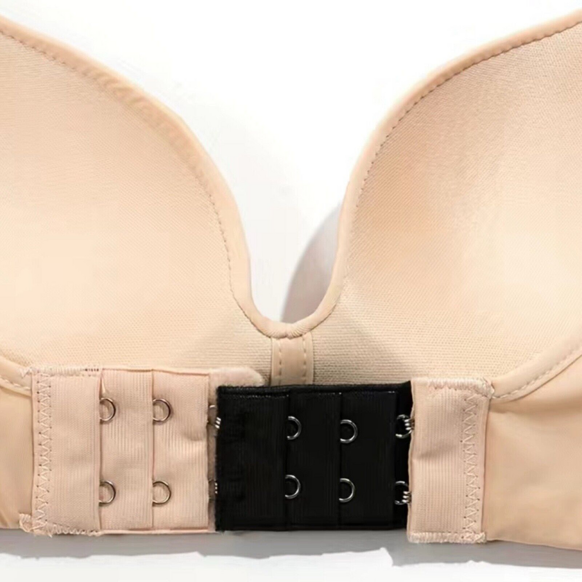 2 Hooks Ladies Plus Size Clip On Bra Extender Extension Maternity Strap Black