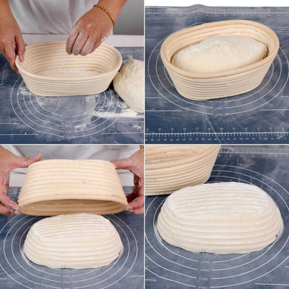 Round Rattan Bread Proofing Basket for Artisan Dough Baking Results