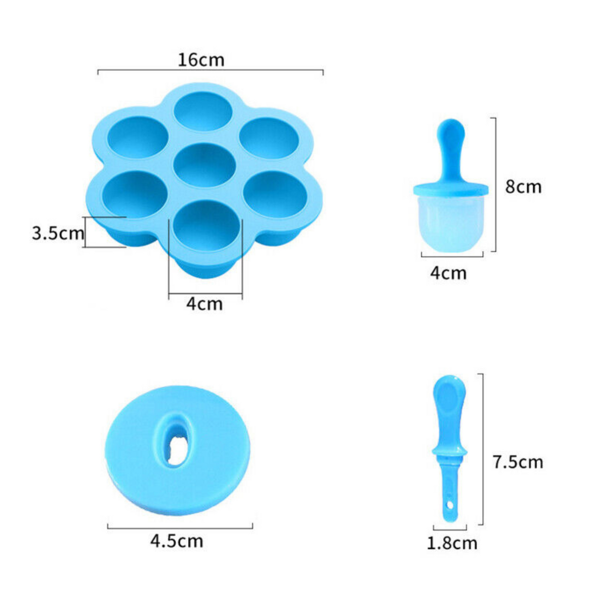 DIY Ice Cream Popsicle Molds Soft Silicone Baby Kids Summer  Ice Maker Mold Tool