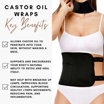 Inflammation Wrap Belt Toxin Remover Sets Pack Black Waist Neck