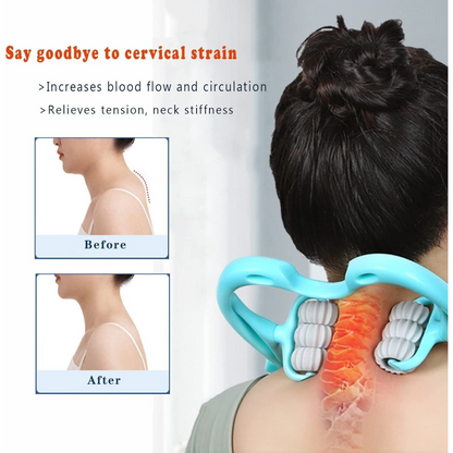 Trigger Point Pressure 6-Roller Hand Neck Shoulder