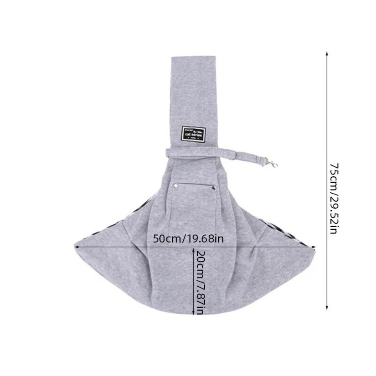 Pet Dog Sling Carrier Bag Outdoor Travel Shoulder Tote Grey