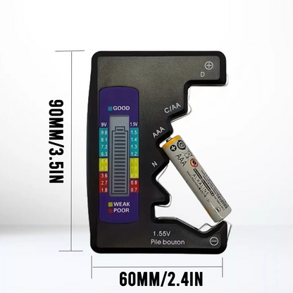 Battery Tester Checker Universal LCD Digital C D N AA AAA 9V 1.5V Button Cell